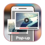 video popup player android application logo